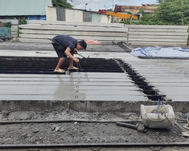 Thi công đúc ép cọc bê tông nhà dân tại Tây Ninh uy tín nhất